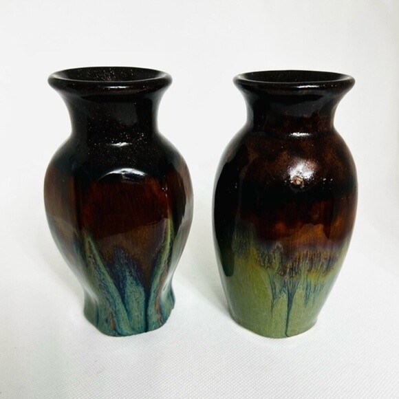 Hosley‎ Pottery Drip Glazed Vases - Picture 7 of 11